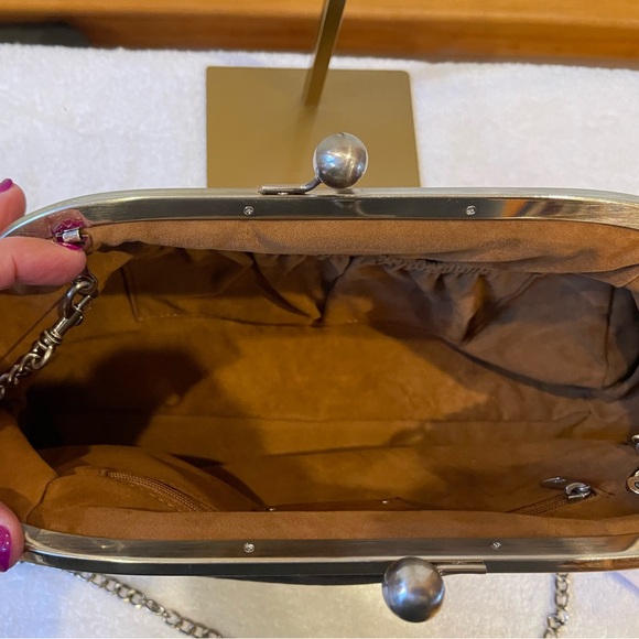 Patricia Nash Black Suede and Leather Clutch - Picture 6 of 10